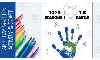Earth Day Handprint Craft – 5 Reasons I Love Earth