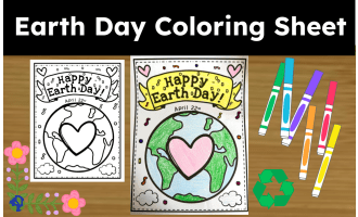 Earth Day Coloring Page