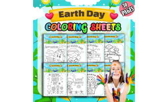 Earth Day Coloring Pages activities for Preschool and Kindergarten - 1