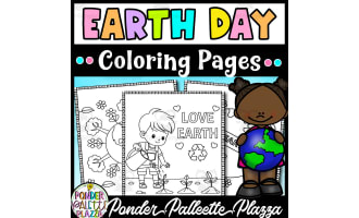 Earth Day Coloring Pages - Print and Go