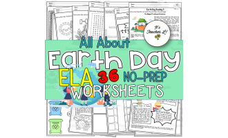 Earth Day No-Prep ELA Worksheets