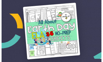 Earth Day No-Prep ELA Worksheets
