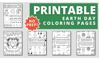 Earth Day Printable Coloring Pages