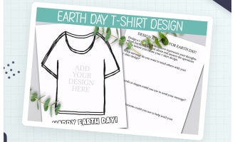 EARTH DAY T-SHIRT DESIGN, DIY ENVIRONMENTAL RESPONSIBILITY POSTER
