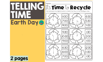 Earth Day Telling Time