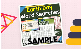 Earth Day Word Search: 1 Page Sample (PDF)
