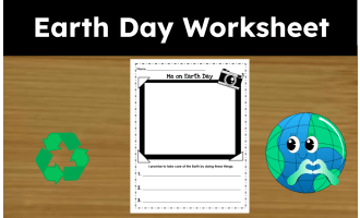 Earth Day Worksheet (Simple & Easy)