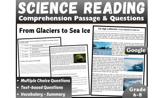 Earth Science Reading Comprehension Passage: Ice Age Leftovers (Docs)
