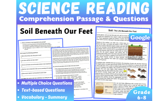 Earth Science Reading Comprehension Passage: Soil Types (Docs)