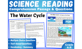 Earth Science Reading Comprehension Passage: The Water Cycle (PDF)