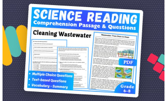 Earth Science Reading Passage: Cleaning Wasterwater (PDF)
