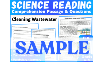 Earth Science Reading Passage: Cleaning Wasterwater. SAMPLE