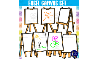 Easel Canvas Set