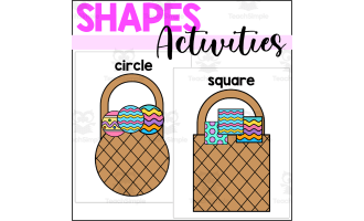 Easter 2D Shapes Sorting Mats