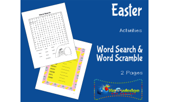 Easter Activities: Word Search & Word Scramble