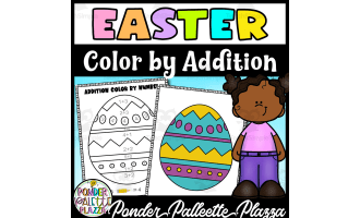Easter Addition Color by Number
