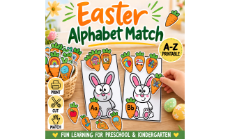 Easter Alphabet Matching Activity – Fun Spring Learning Printable!