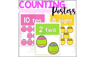 Easter Counting Posters 1-10