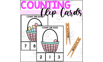 Easter Counting to 10 Clip Cards
