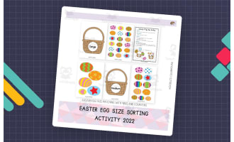 Easter Egg Size Sorting Activity