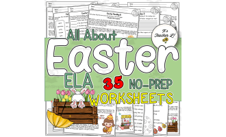 Easter ELA Worksheets (4th|5th|6th)