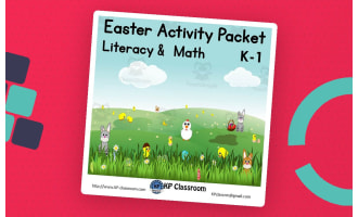 Easter Literacy and Math Activity Packet for K-1