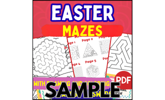Easter Maze: 1 Page Sample (PDF)
