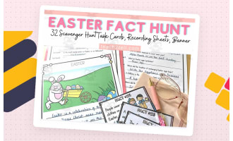 Easter Printables | Easter Activities | Easter Reading Comprehension Activities | Easter Scavenger Hunt For Kids | Easter Bulletin Board