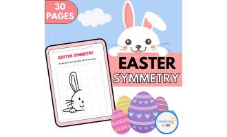 Easter Symmetry Drawing Activity.