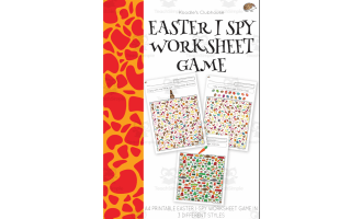 Easter Theme I Spy Worksheets