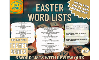 Easter Word List Posters (PDF)