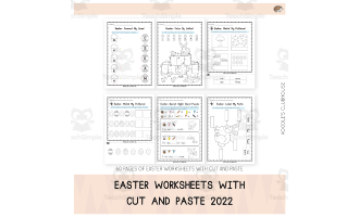 Easter Worksheets with Cut and Paste