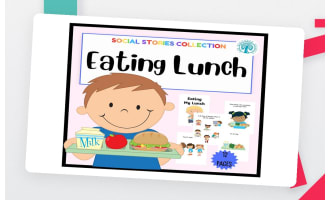 Eating My Lunch at School Social Story