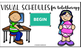 EDITABLE Digital Visual Schedules with Tokens - Easte