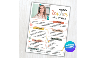 Editable Meet the Teacher Template | Back to School Welcome Letters