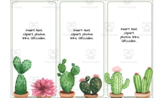 Editable Nature Bookmarks #2 - Create your own bookmarks