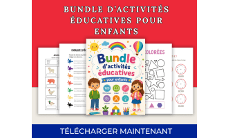 French Educational Activity Bundle for Kids
