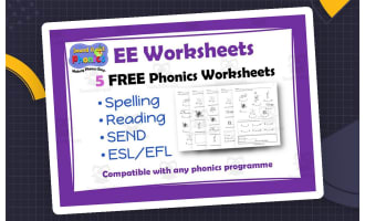 EE Phonics Worksheets: 5 FREE!