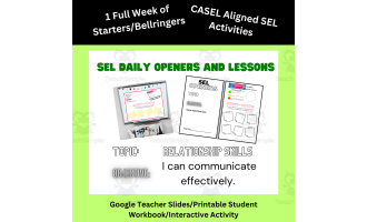 Effective Communication | SEL Openers/Bellringers and Weekly Activity