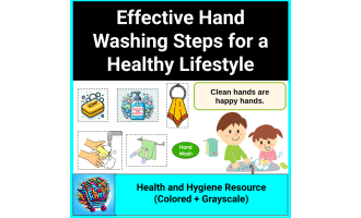 Effective Hand Washing Steps Poster for a Healthy Lifestyle