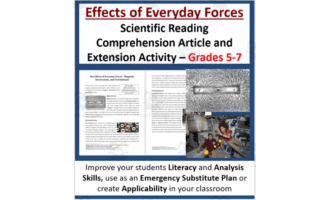 Effects of Everyday Forces - Digital Science Reading Article - Grades 5-7