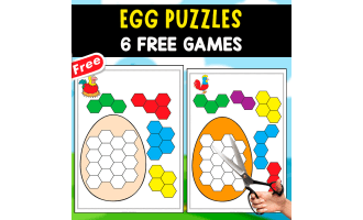 EGG PUZZLES | 6 FREE PAGES