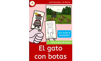 El gato con botas – Finger Puppet Craft (Spanish)