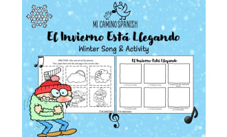 "El Invierno Está Llegando" - Winter Song & Activity for Spanish Students!