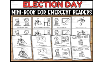 Election Day 2024 Mini Story Book For Emergent Readers