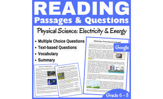 Electricity & Energy: Physical Science Reading Comprehension (Google)