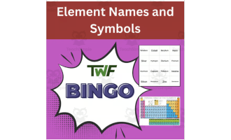 Element Names and Symbols Science BINGO Activity
