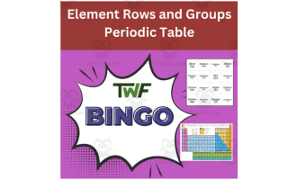 Element Rows and Groups Science BINGO Activity