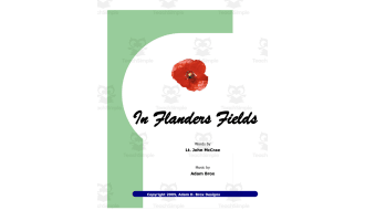 Elementary Voices Sheet Music: "In Flanders Field"