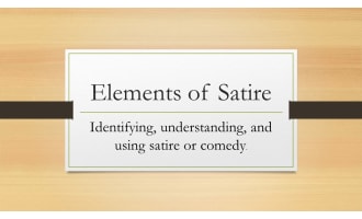 Elements of Satire Powerpoint